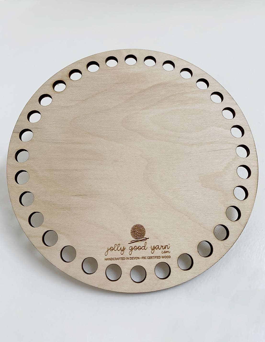 Set of 3 Wooden Circular Crochet Basket Bases (10, 15, 20cm)