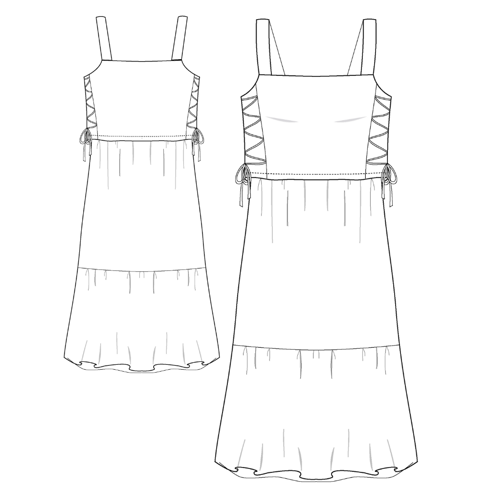 Lise Tailor Sewing pattern - Romance