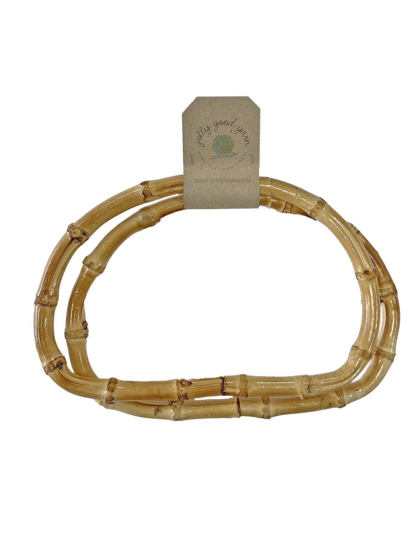 Jolly Good D-Shaped Bamboo Bag Handles (19cm)