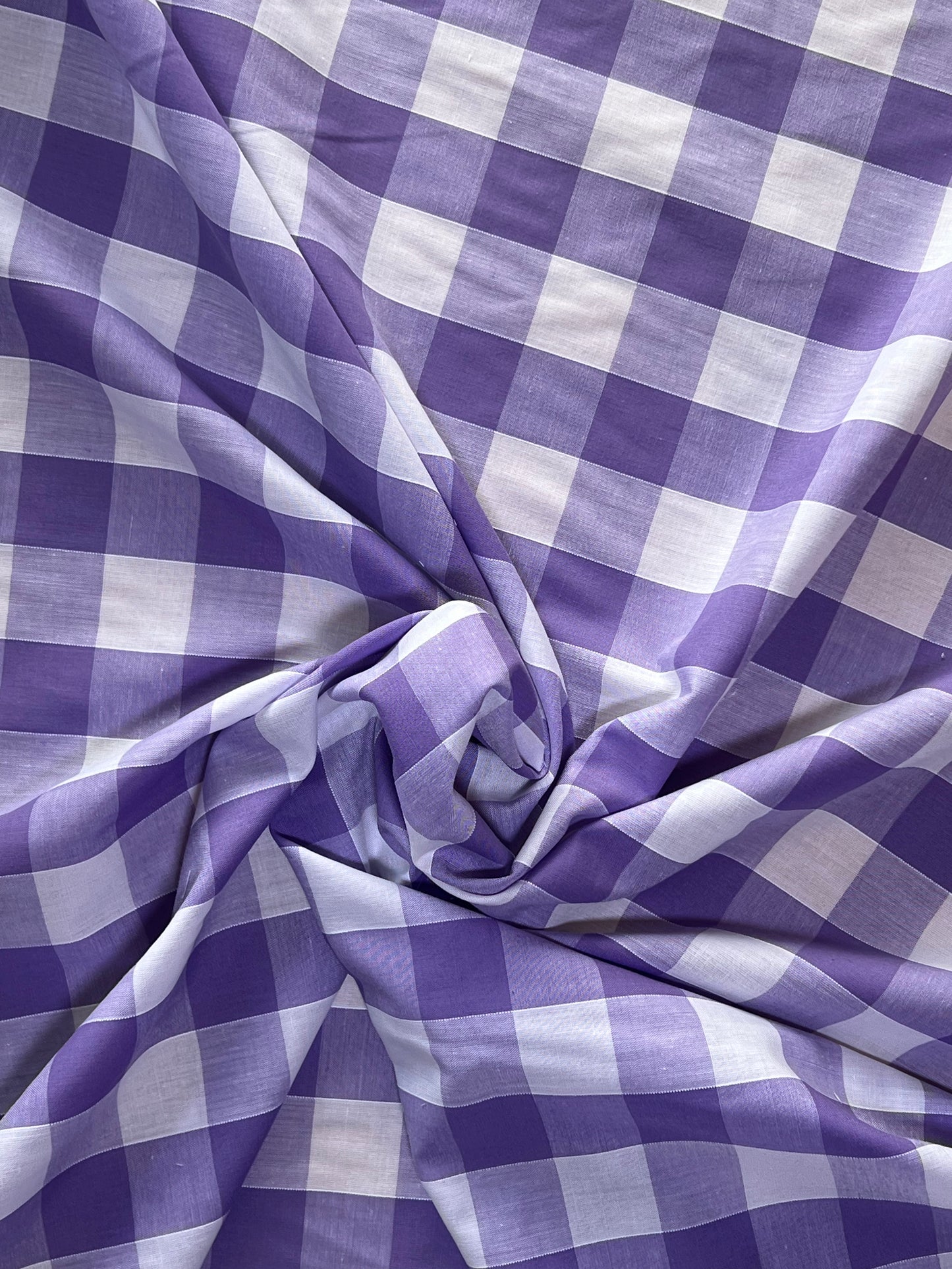 1 inch Gingham Cotton - Lilac