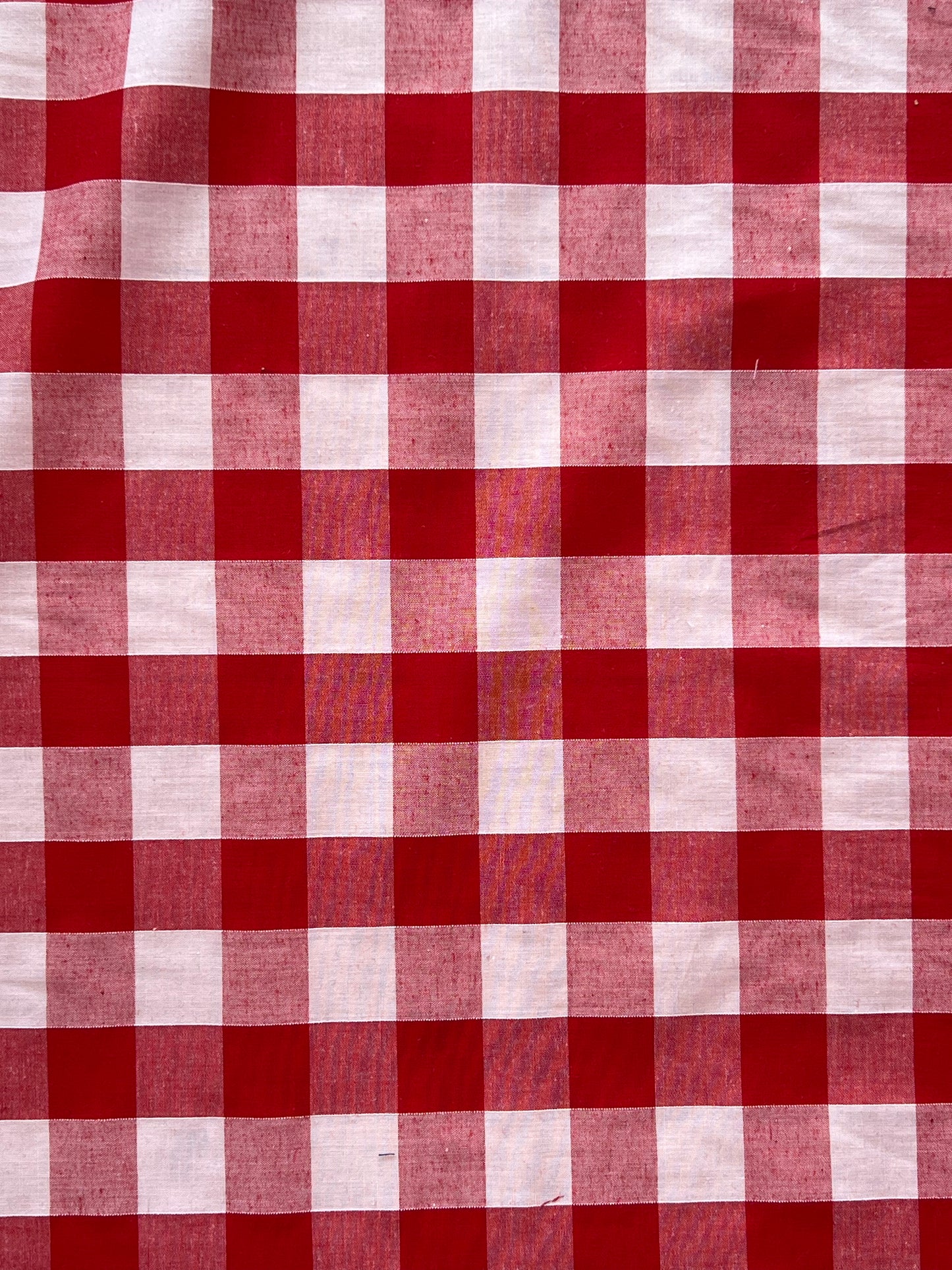 1 inch Gingham Cotton - Red