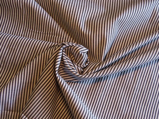 Small Stripe Cotton - Black