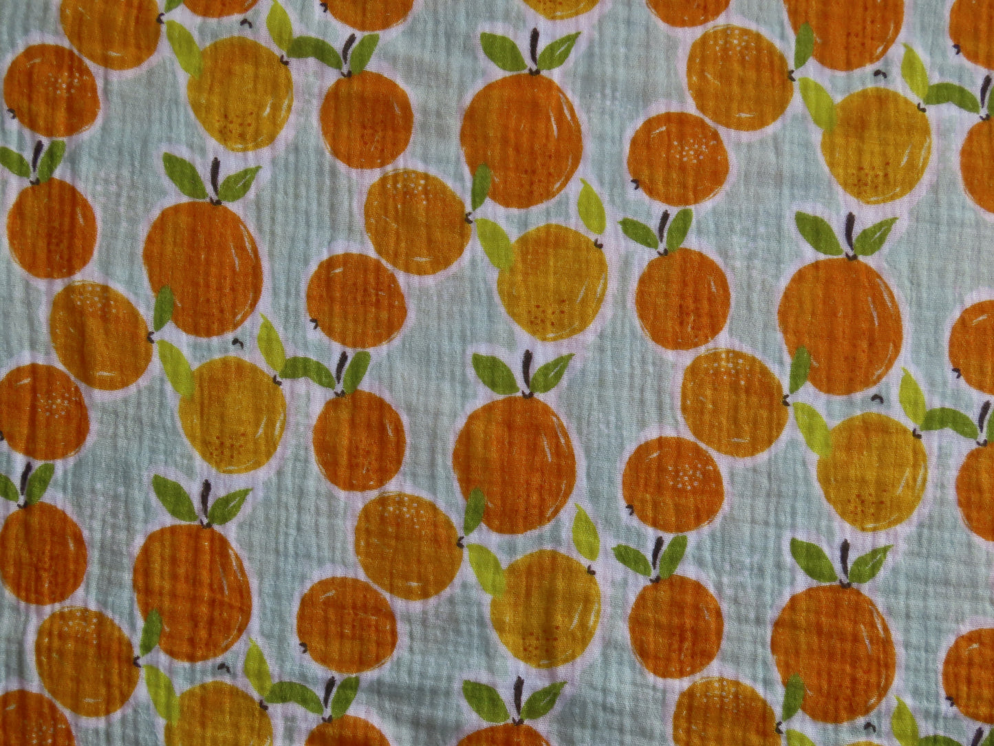 Little Johnny Orange Vine Double Gauze