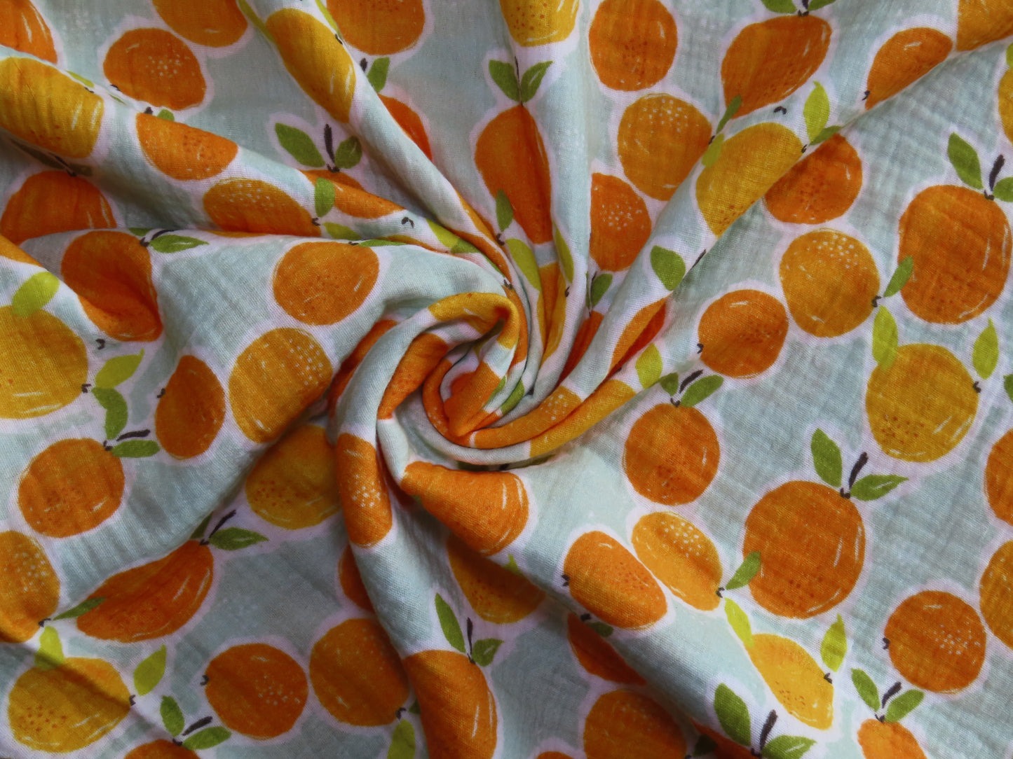 Little Johnny Orange Vine Double Gauze