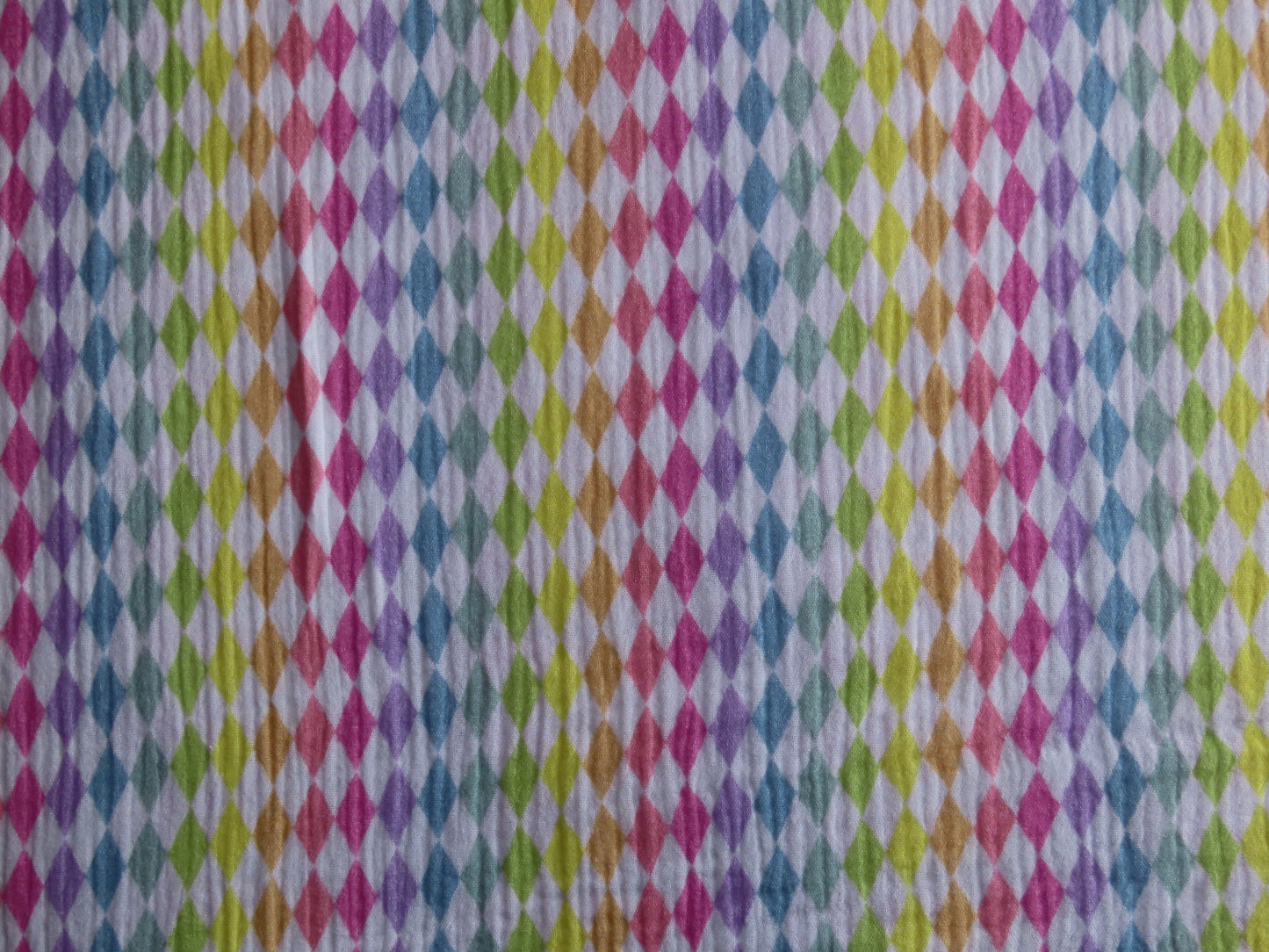Little Johnny Rainbow Harlequin Double Gauze