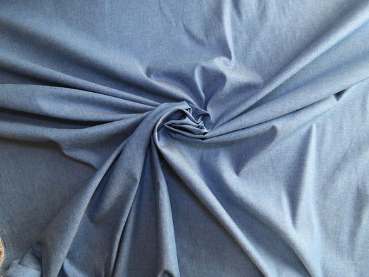 Plain Washed Chambray - Blue