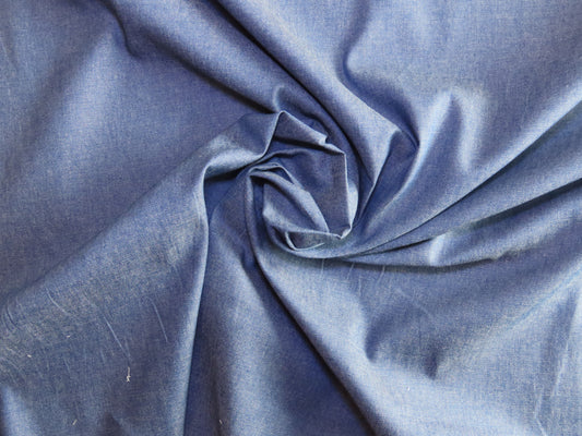 Plain Washed Chambray - Denim Blue