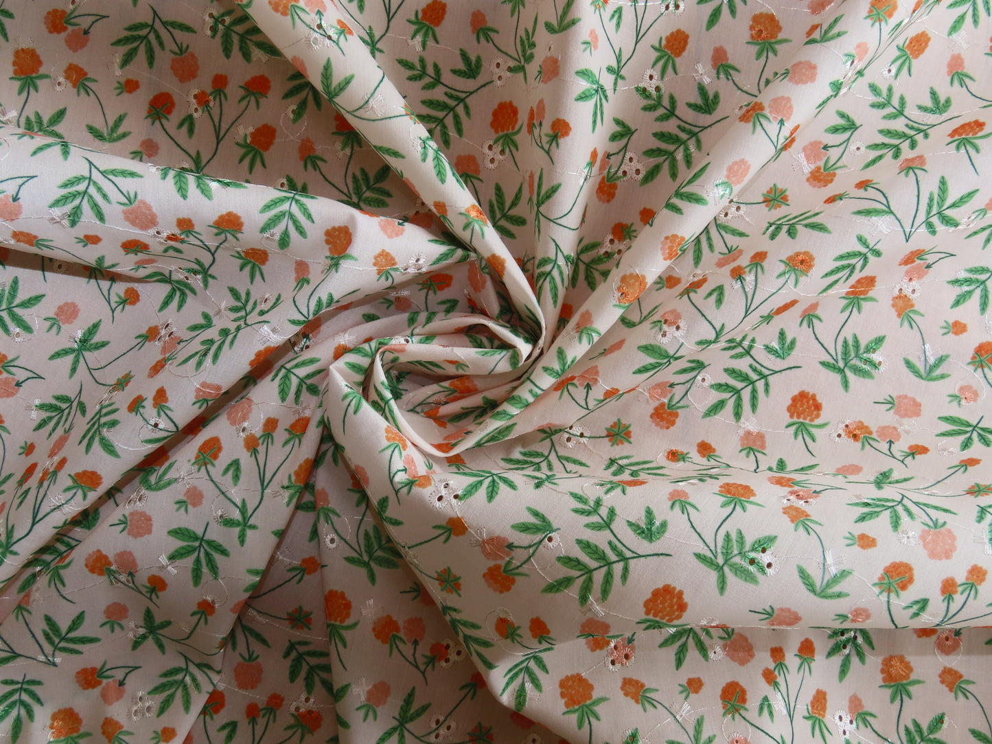 Berry Bouquets Polycotton Broderie Anglaise