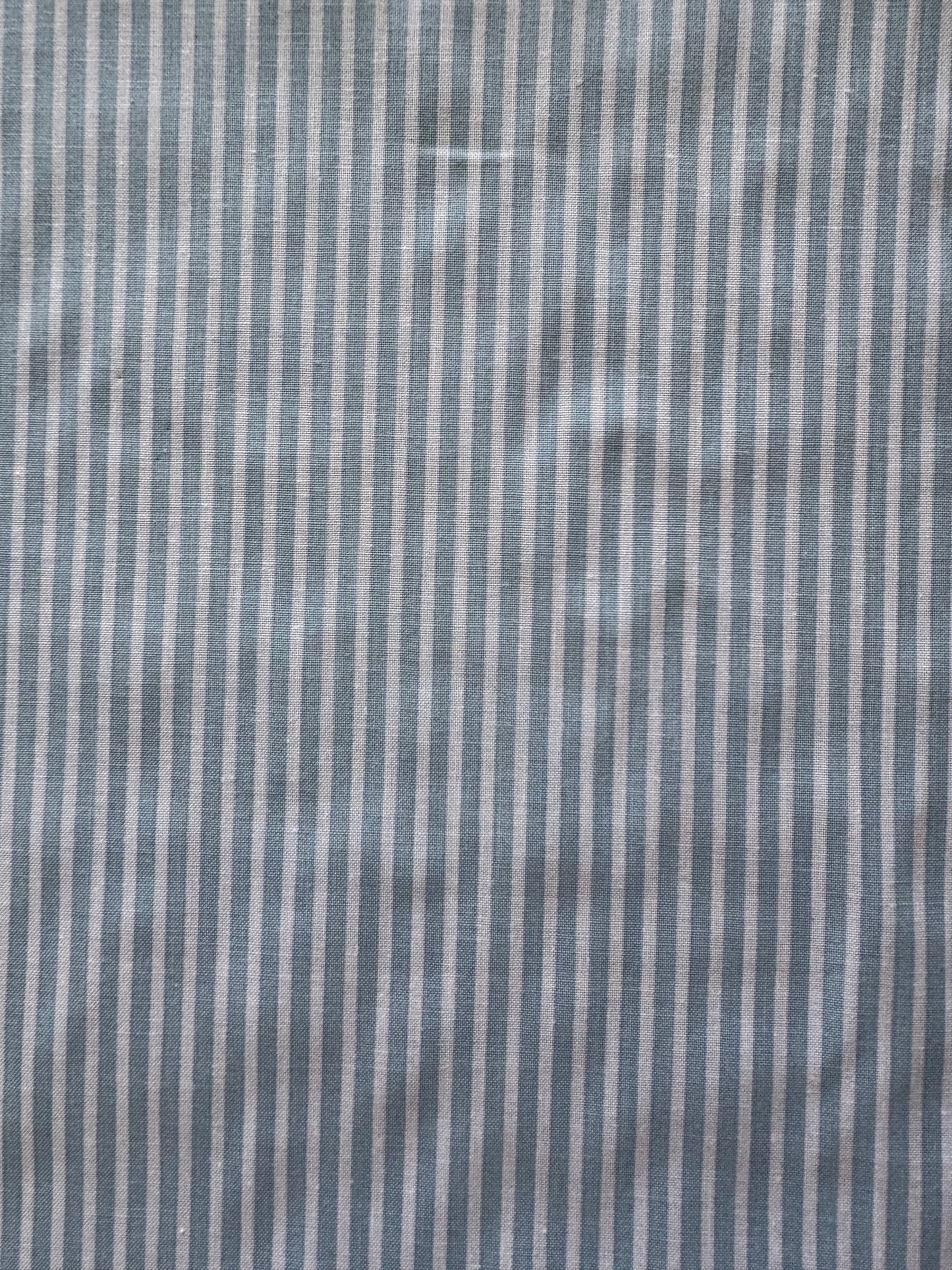 Candy Stripe Cotton - Sky Blue