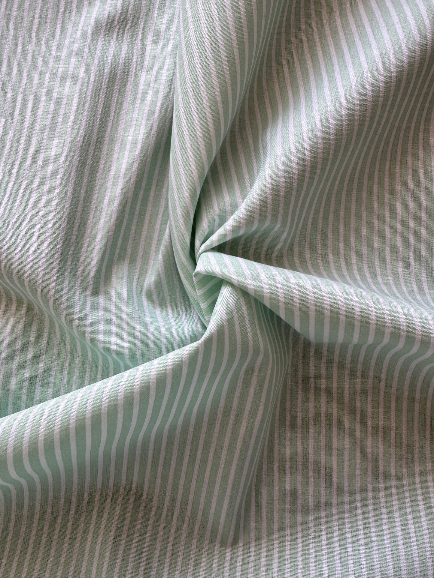 Candy Stripe Cotton - Mint