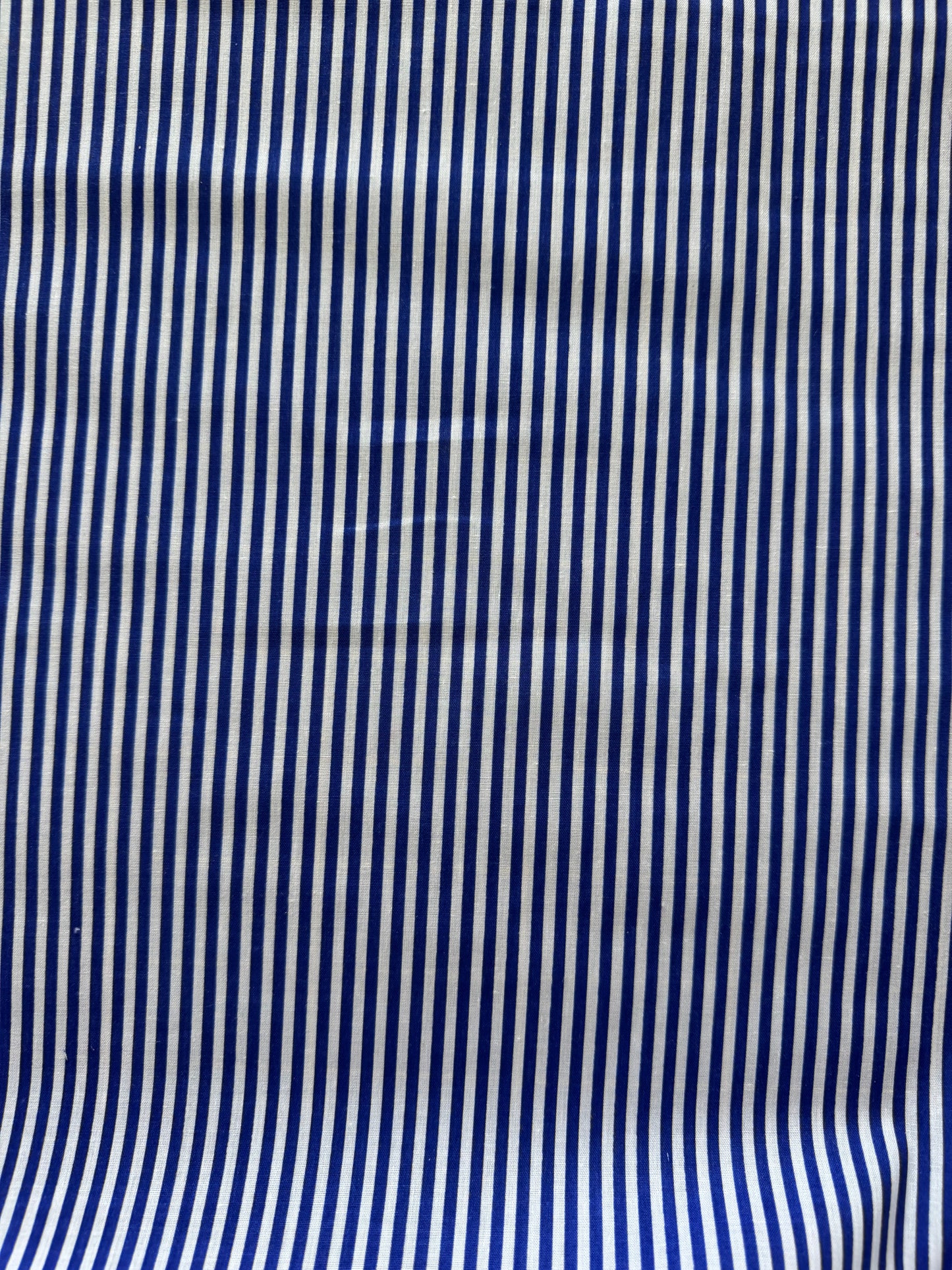 Candy Stripe Cotton - Royal Blue