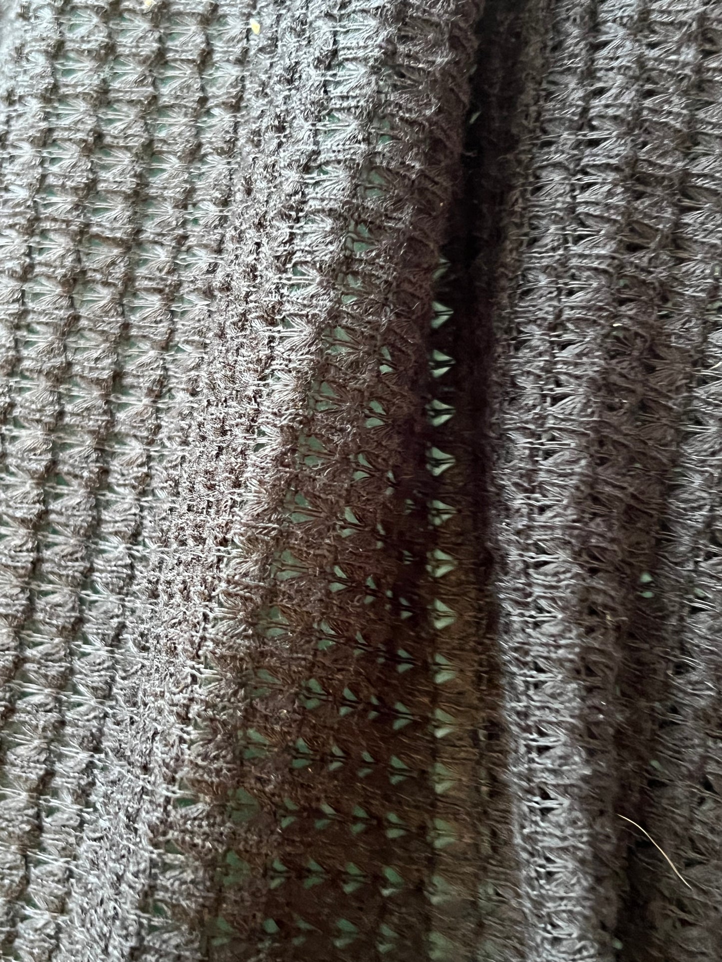 Black Crochet Fabric