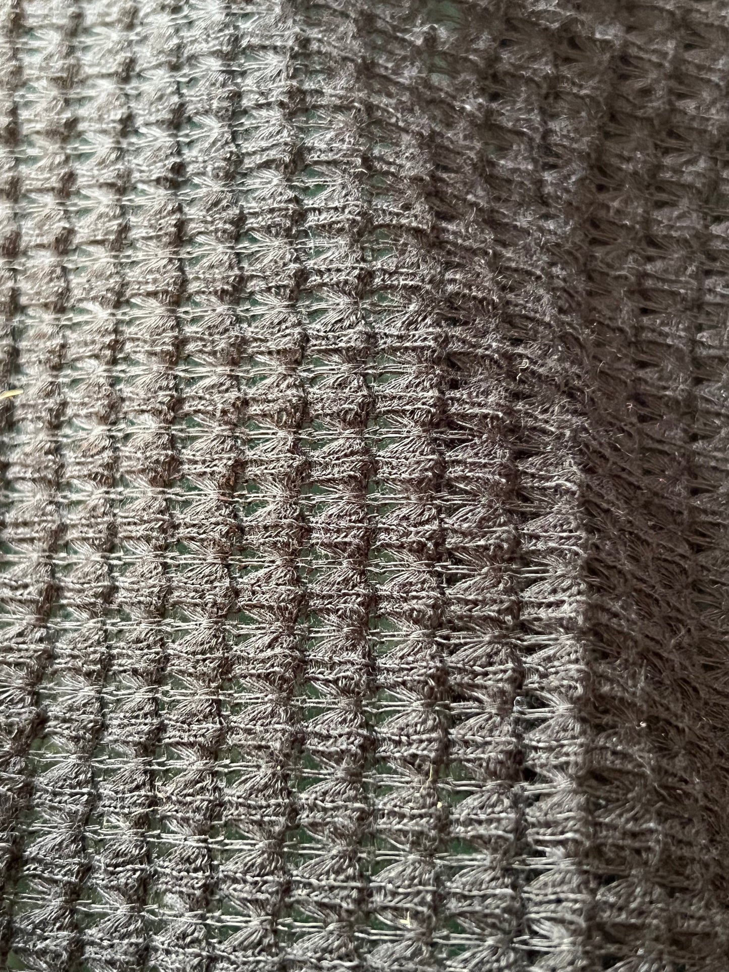 Black Crochet Fabric