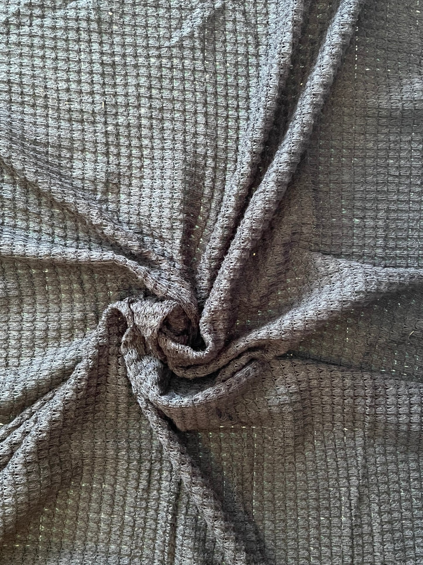 Black Crochet Fabric