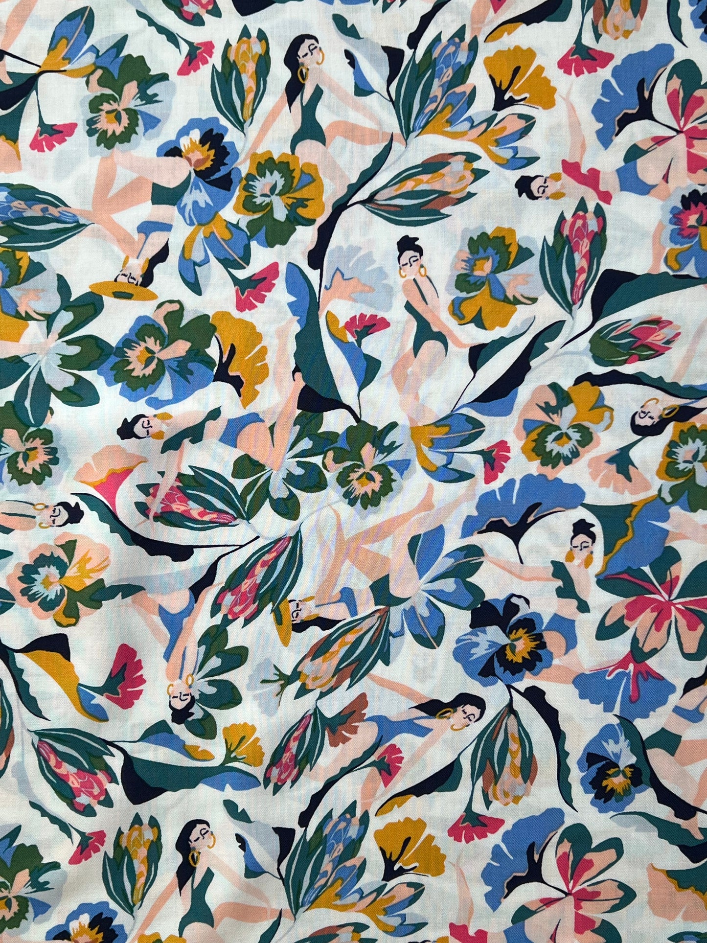 Floral Beach Girls Print EcoVera