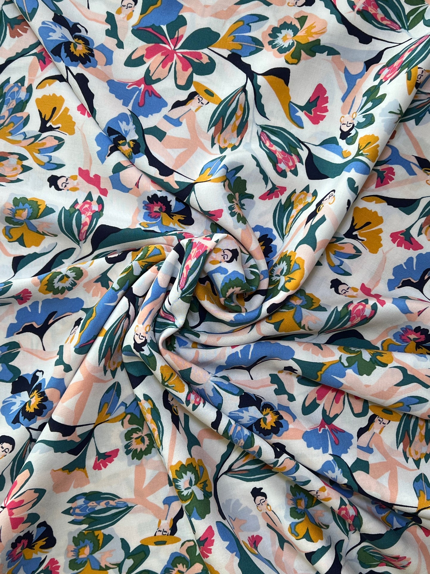 Floral Beach Girls Print EcoVera