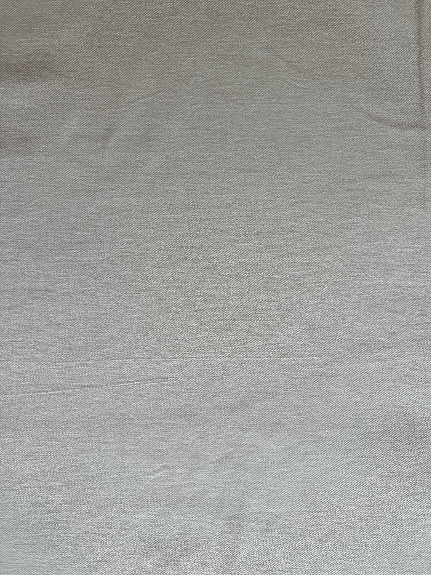 Plain Washed Stretch Denim - Off White