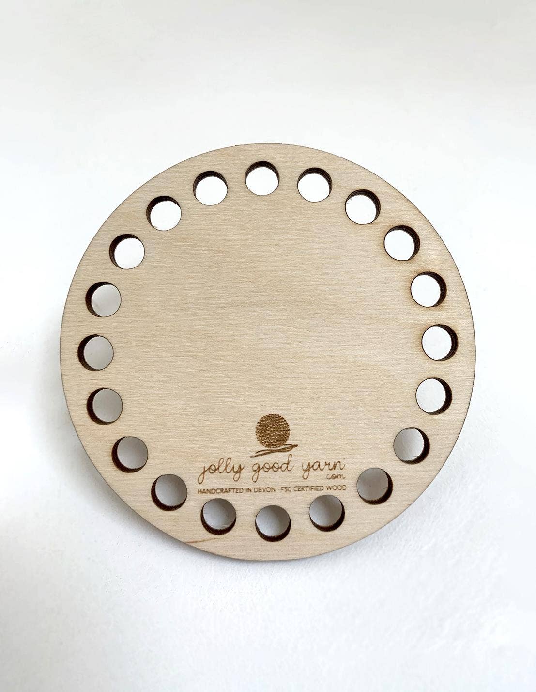 Set of 3 Wooden Circular Crochet Basket Bases (10, 15, 20cm)