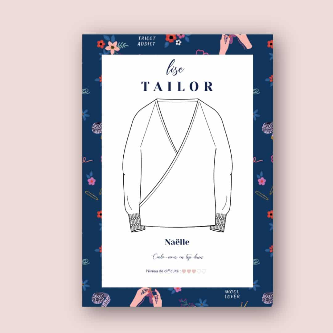 Lise Patterns Lise Tailor Knitting pattern - Wrap Heart Naëlle – The Fabric Beehive