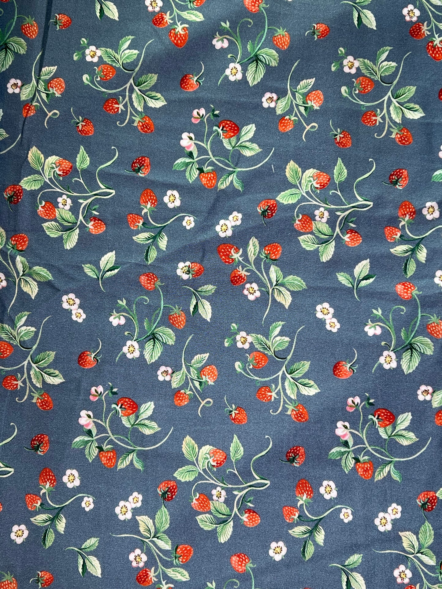 Strawberry Fields Cotton Deadstock - Blue