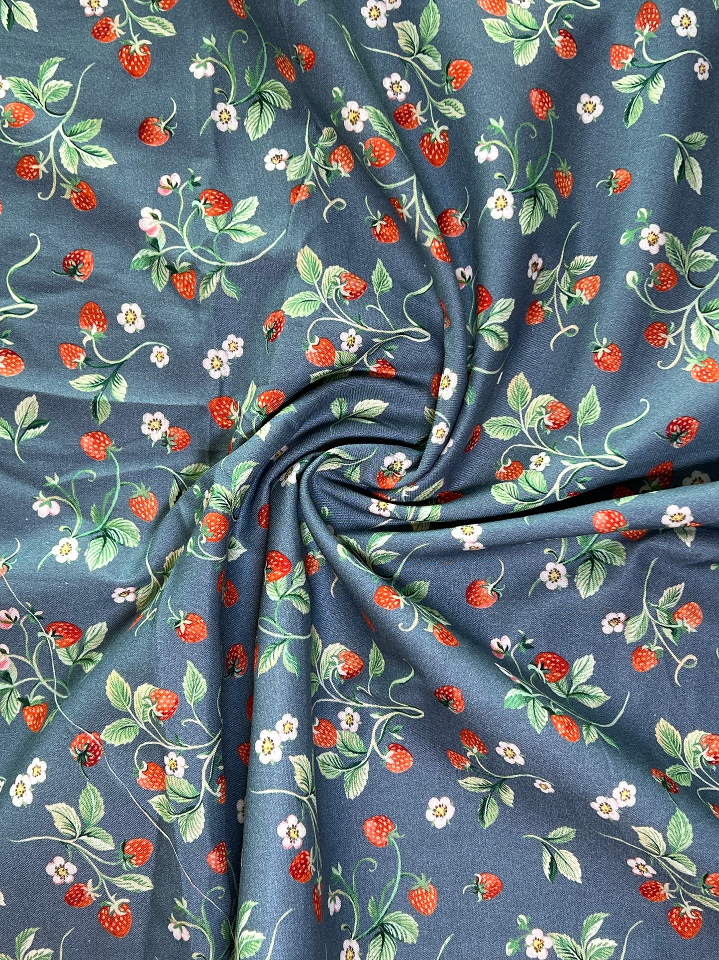 Strawberry Fields Cotton Deadstock - Blue