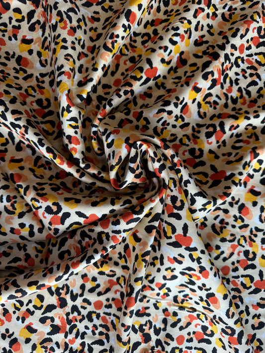 Ditsy Leopard Print Viscose